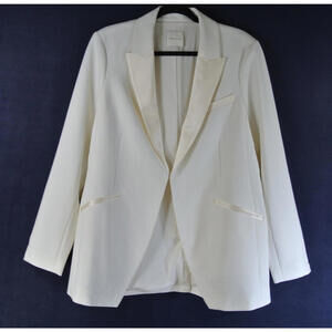NEW, Favorite Daughter The Suiting Blazer in White Size L #SJ2066